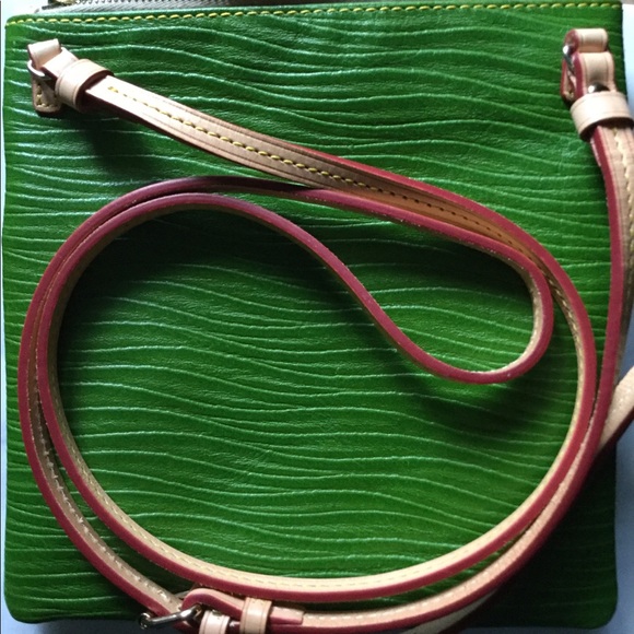 Dooney & Bourke Triple Zip Green Crossbody Bag - Picture 5 of 7